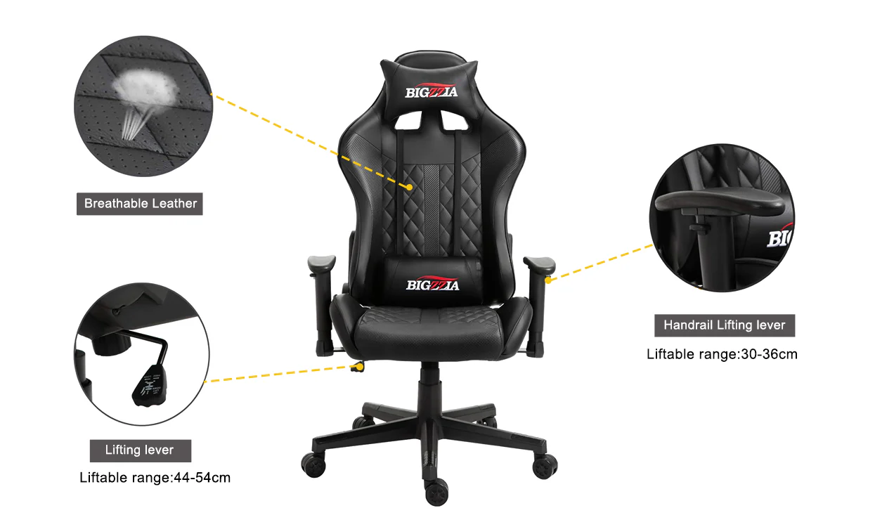 Bigzzia Ergonomic  PC & Racing Game Chair-172 Degree - Image 3