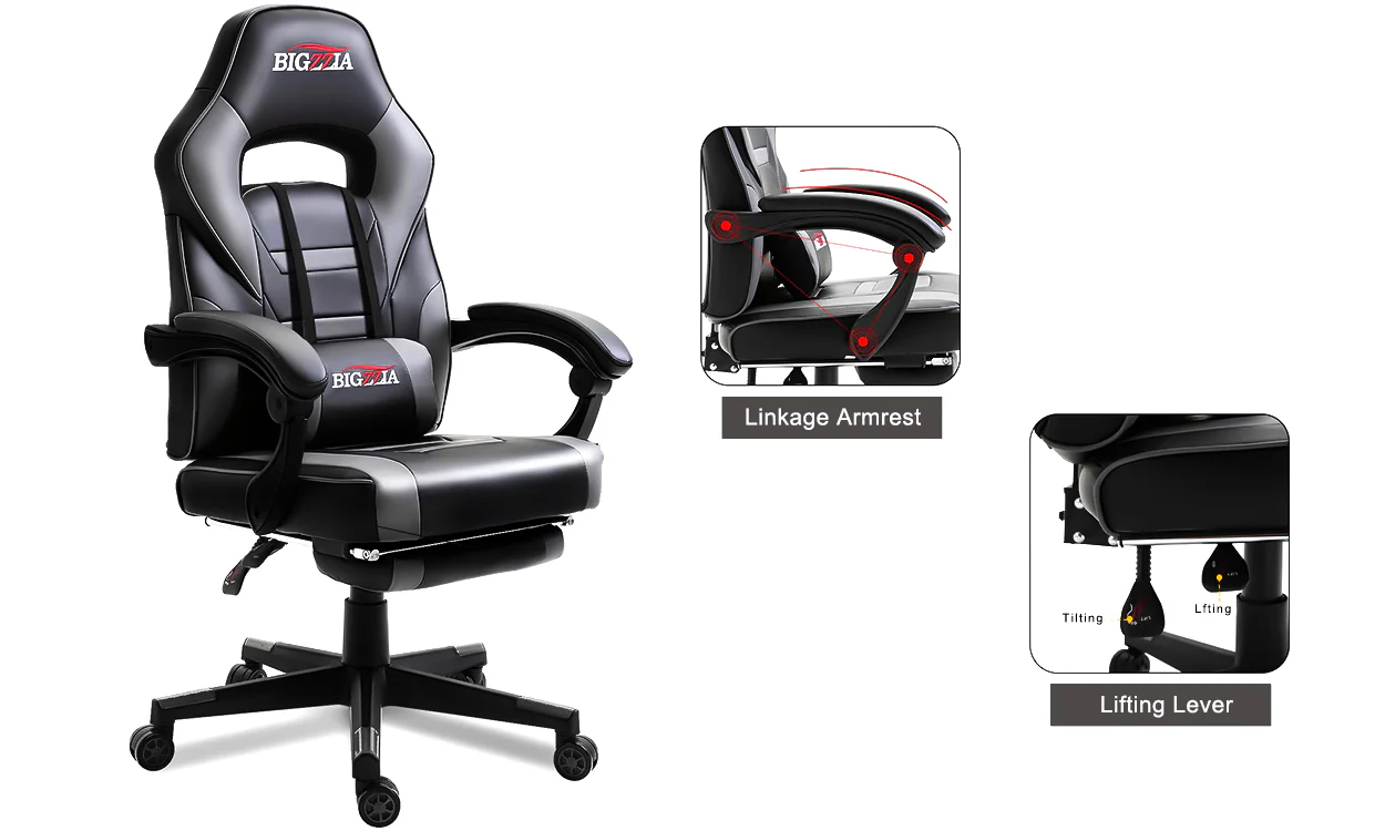 Bigzzia PC & Racing Game Chair - Image 6