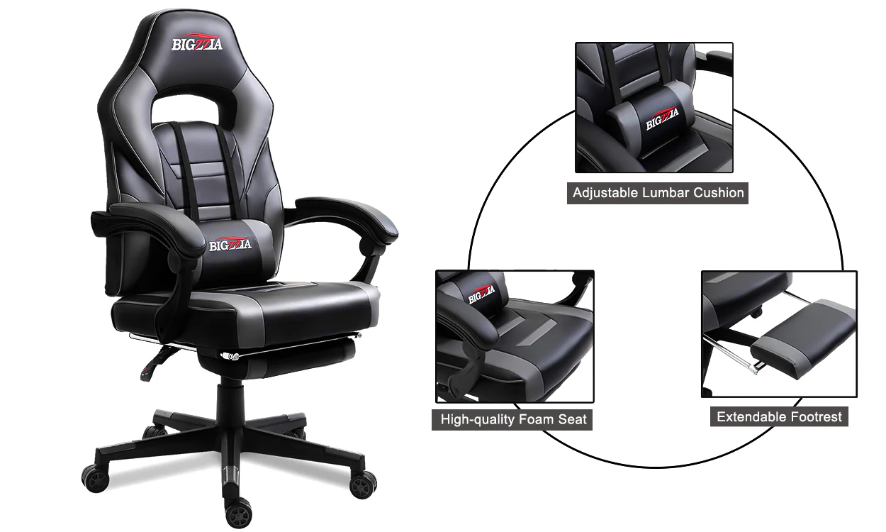 Bigzzia PC & Racing Game Chair - Image 7