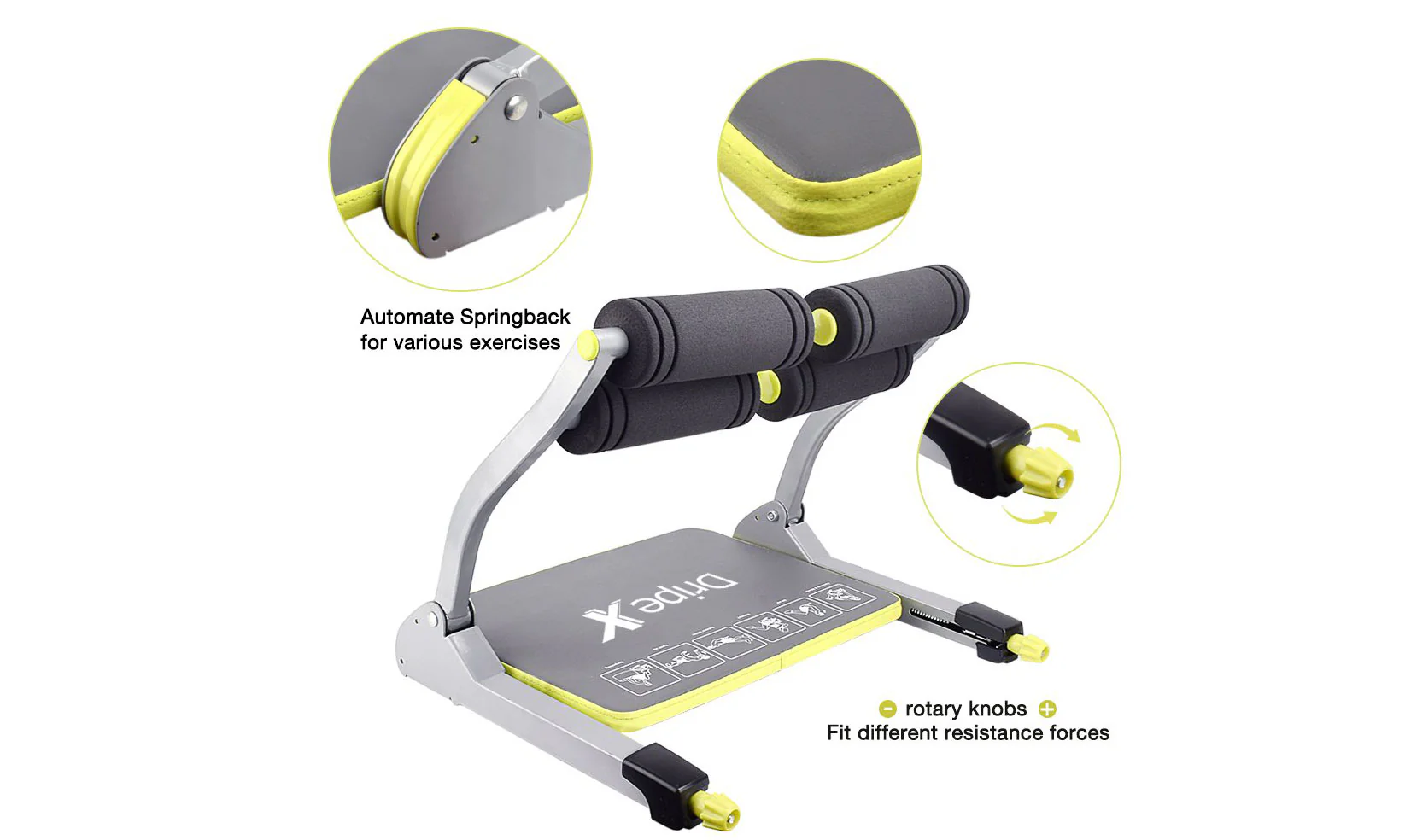 Dripex 6 in 1 Core Smart Total Body Exercise Machine - Image 5