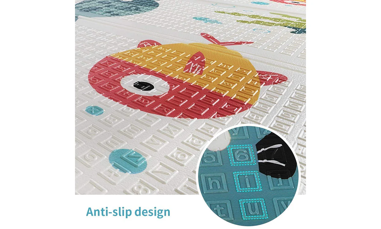 Dripex Baby Play Mat, Large Foldable Foam Crawling Mat 197×177cm with Alphabet & Numbers, Double-Sided, Waterproof & Easy to Clean - Image 4