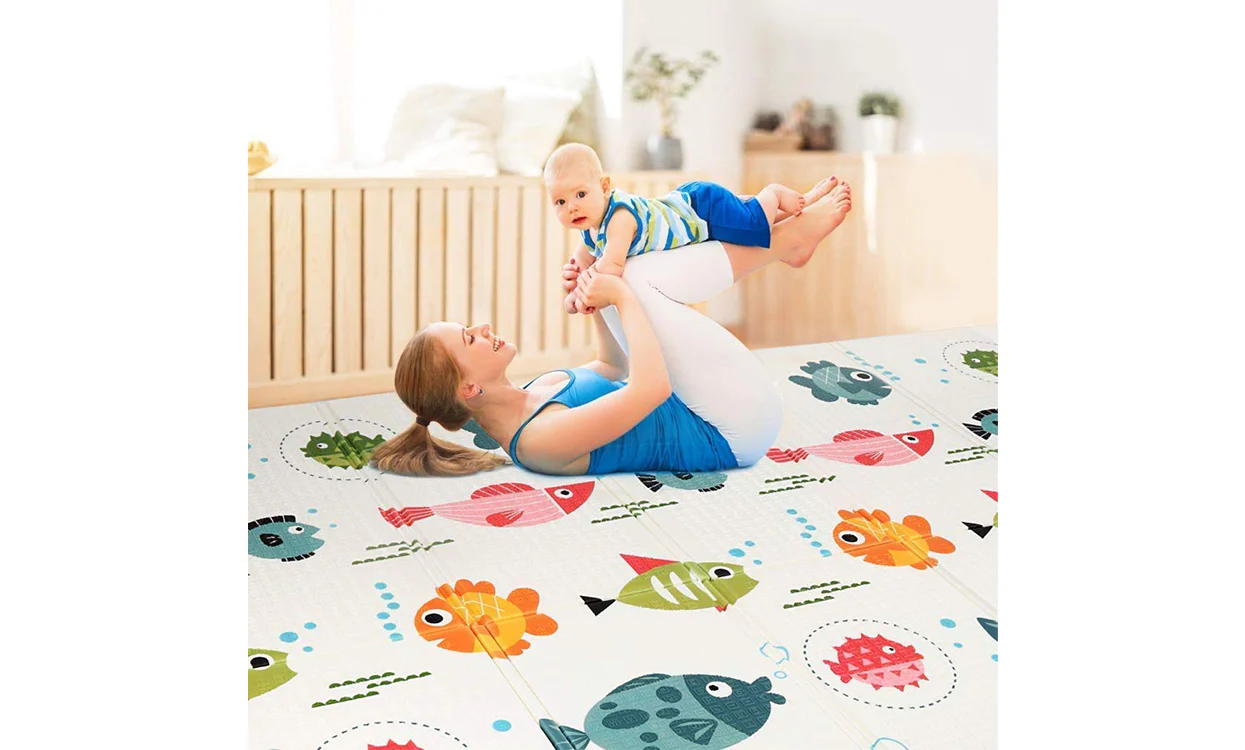 Dripex Baby Play Mat, Large Foldable Foam Crawling Mat 197×177cm with Alphabet & Numbers, Double-Sided, Waterproof & Easy to Clean - Image 7