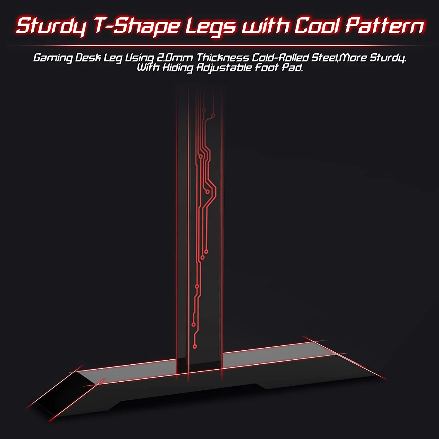 Dripex Ergonomic L Shape Computer Desk Large Carbon Fiber Desktop Surface - Image 9