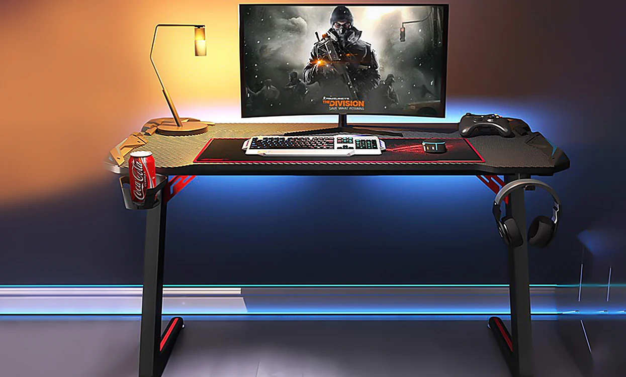 Dripex Ergonomic Z-Shaped Gaming Desk - Image 3
