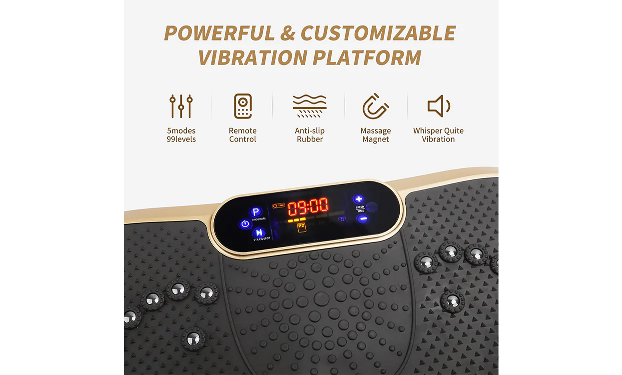Dripex Vibration Plate for Home, Fitness & Slimming with Resistance Bands - Image 7