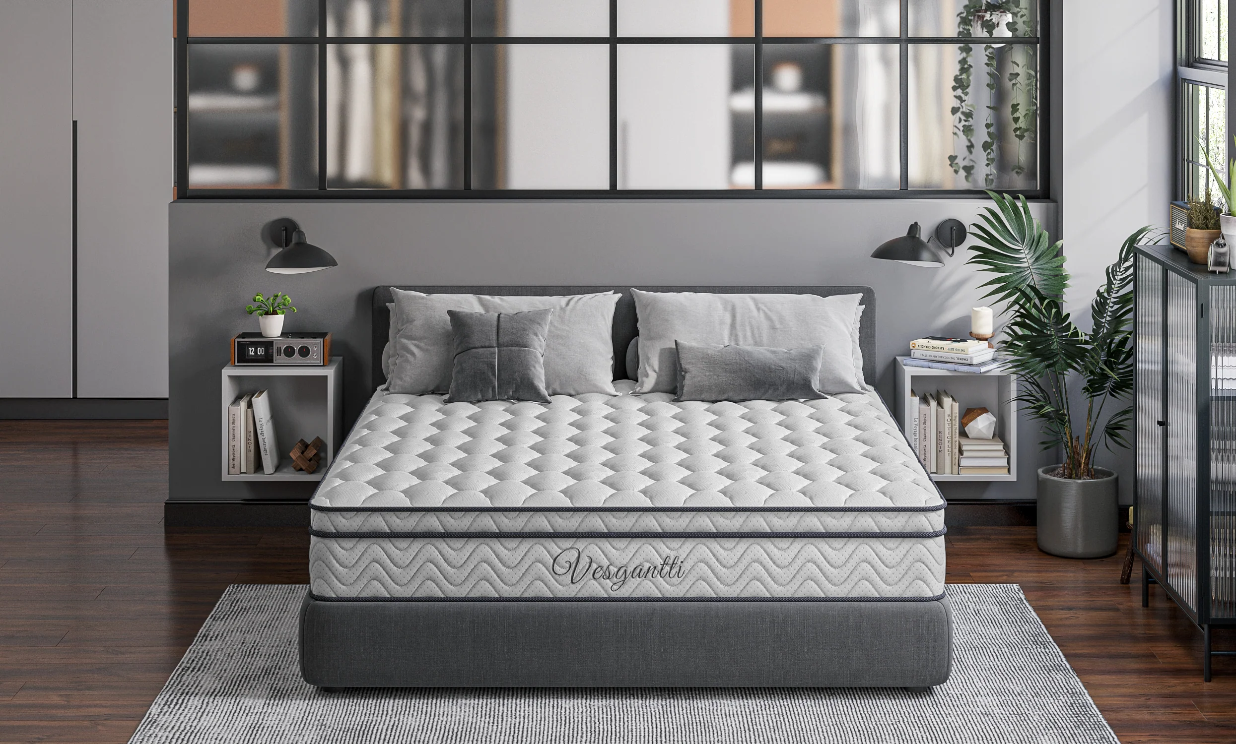 Vesgantti Pro Hybrid Mattress 10.3/8.7 inch Boxtop Mattress - Image 6