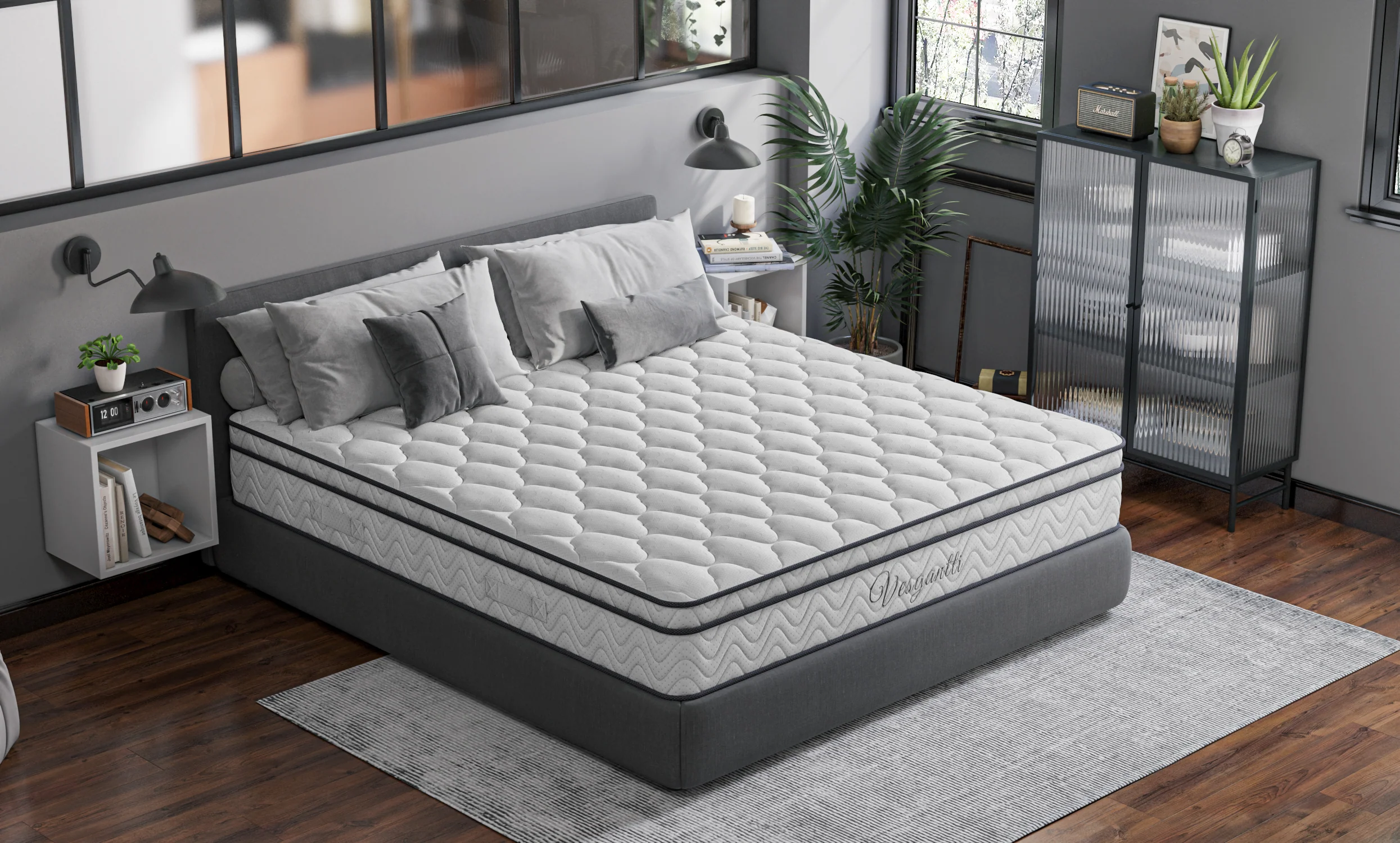 Vesgantti Pro Hybrid Mattress 10.3/8.7 inch Boxtop Mattress - Image 7