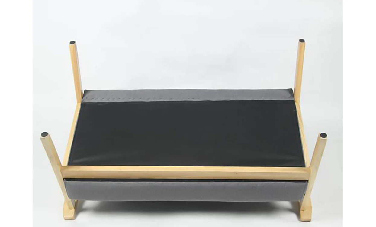 iropro 2 Seater  Wooden Frame Linen Square Arm Sofa - Image 5