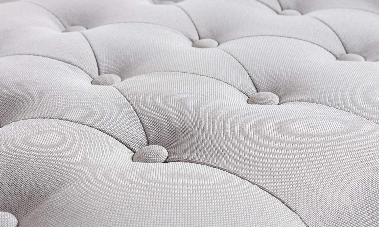 Tufted Fabric Bench Storage - Image 7