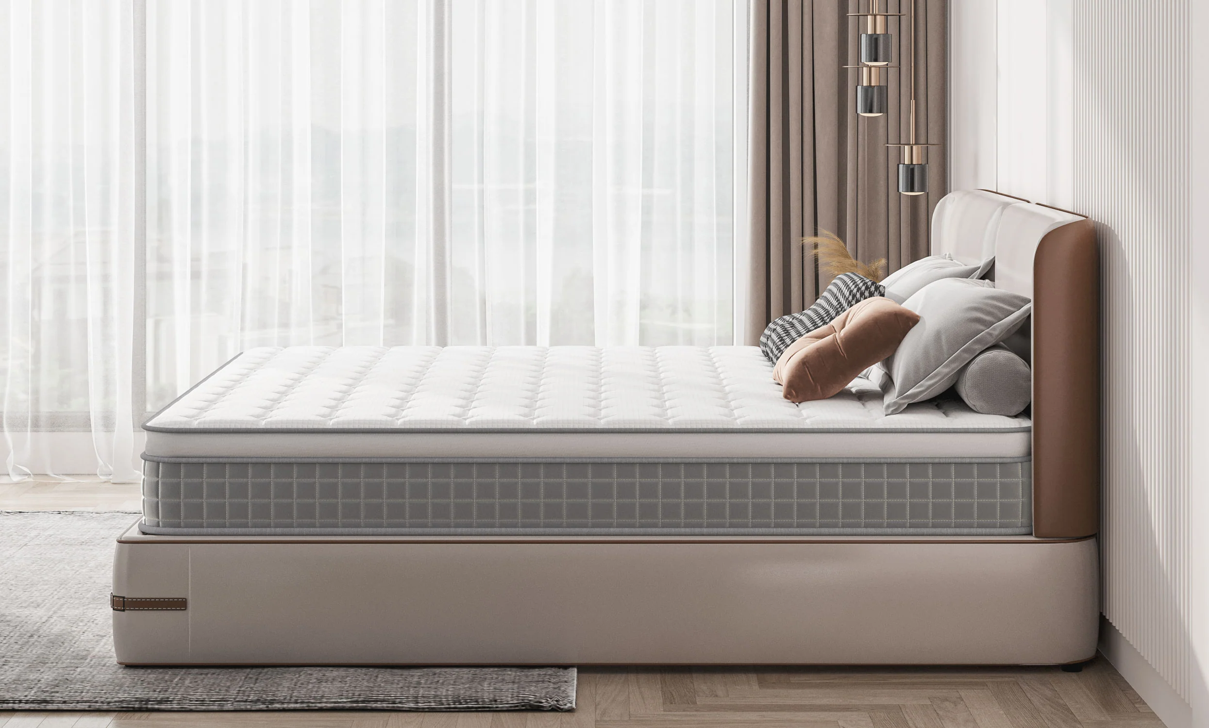 Vesgantti Nova Fashion Hybrid Mattress 9.6 Inch  Euro(Box) Top Mattress Series - Image 3