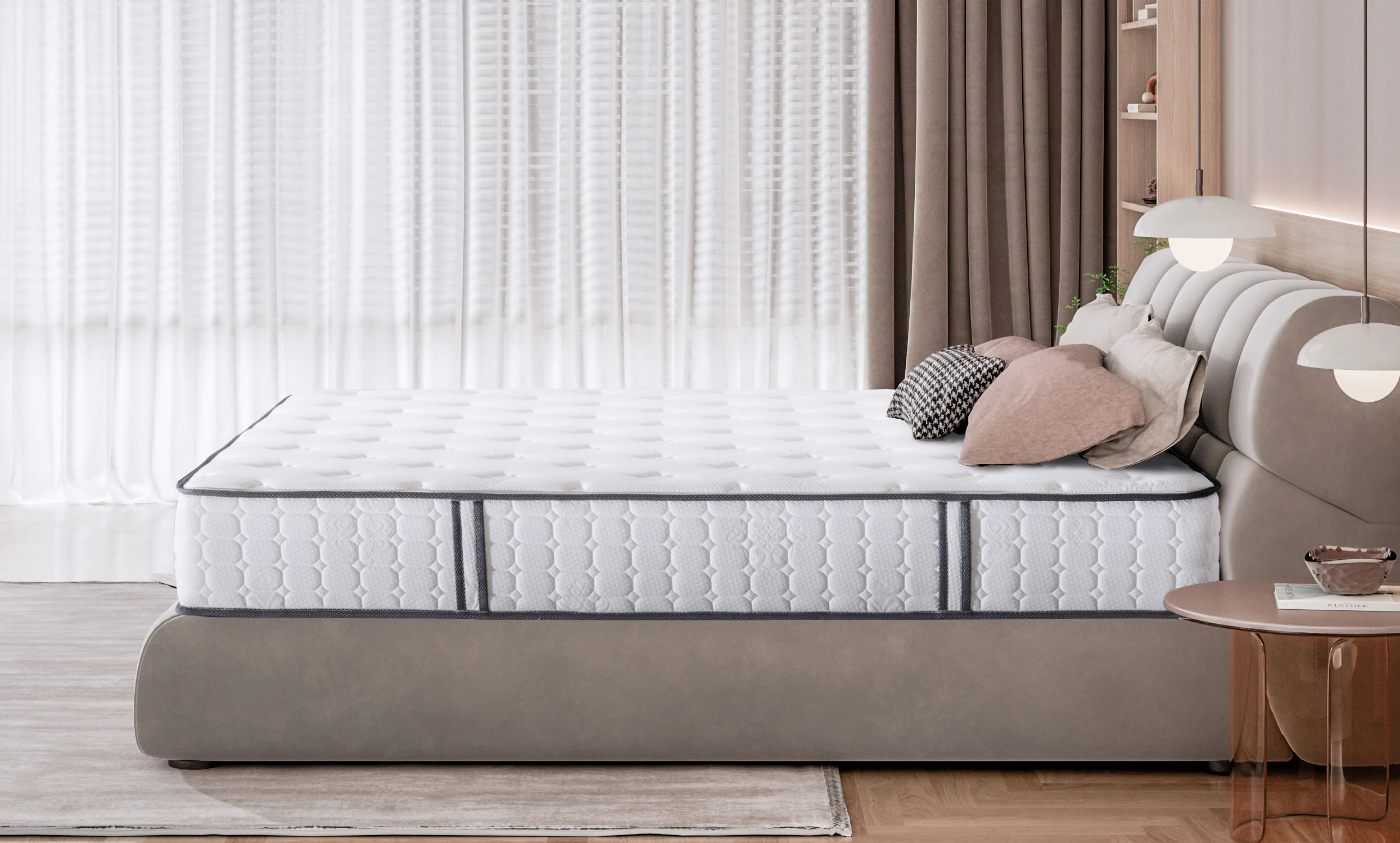 Vesgantti Nova Dream Hybrid Mattress 9.8 Inch Tight Top Mattress Series - Image 3