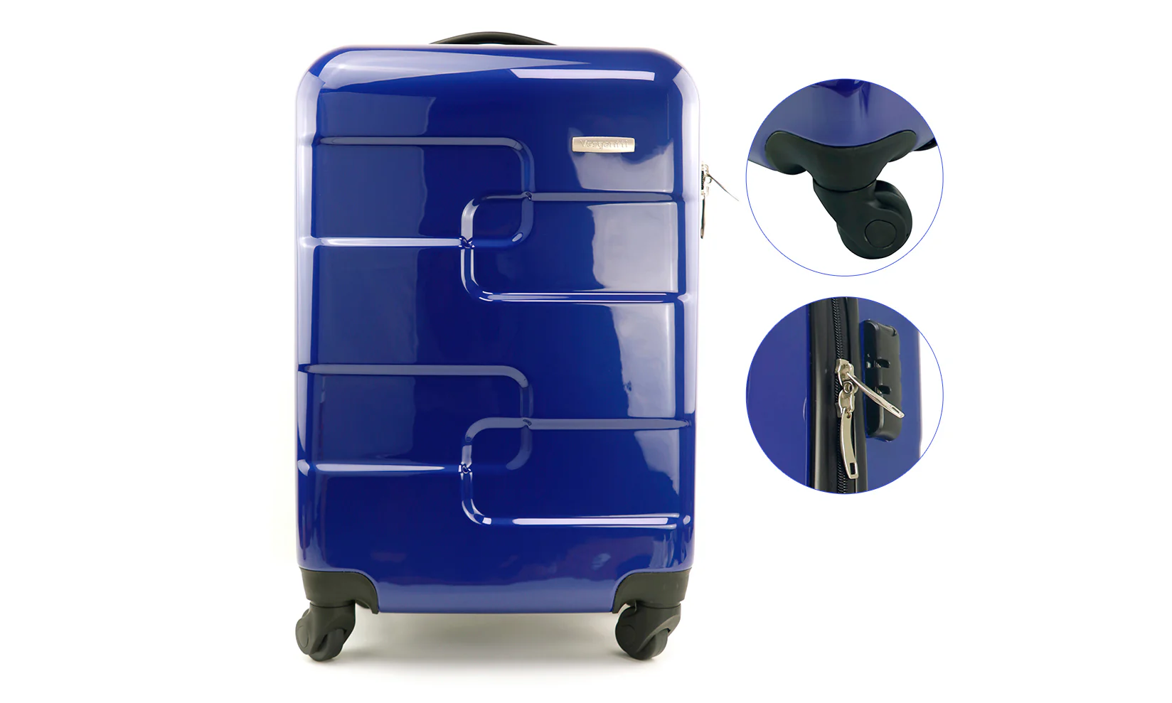 Vesgantti Lightweight Hard Shell 4 Wheel Travel Trolley Luggage Suitcase - Image 3
