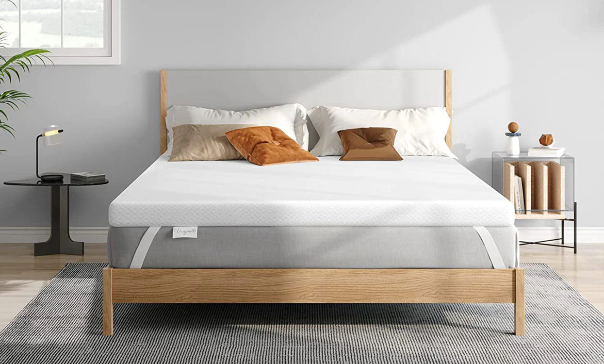 Vesgantti Memory Foam Topper Gel & Bamboo for Cooling Sleep & Pressure Relieving - Image 8