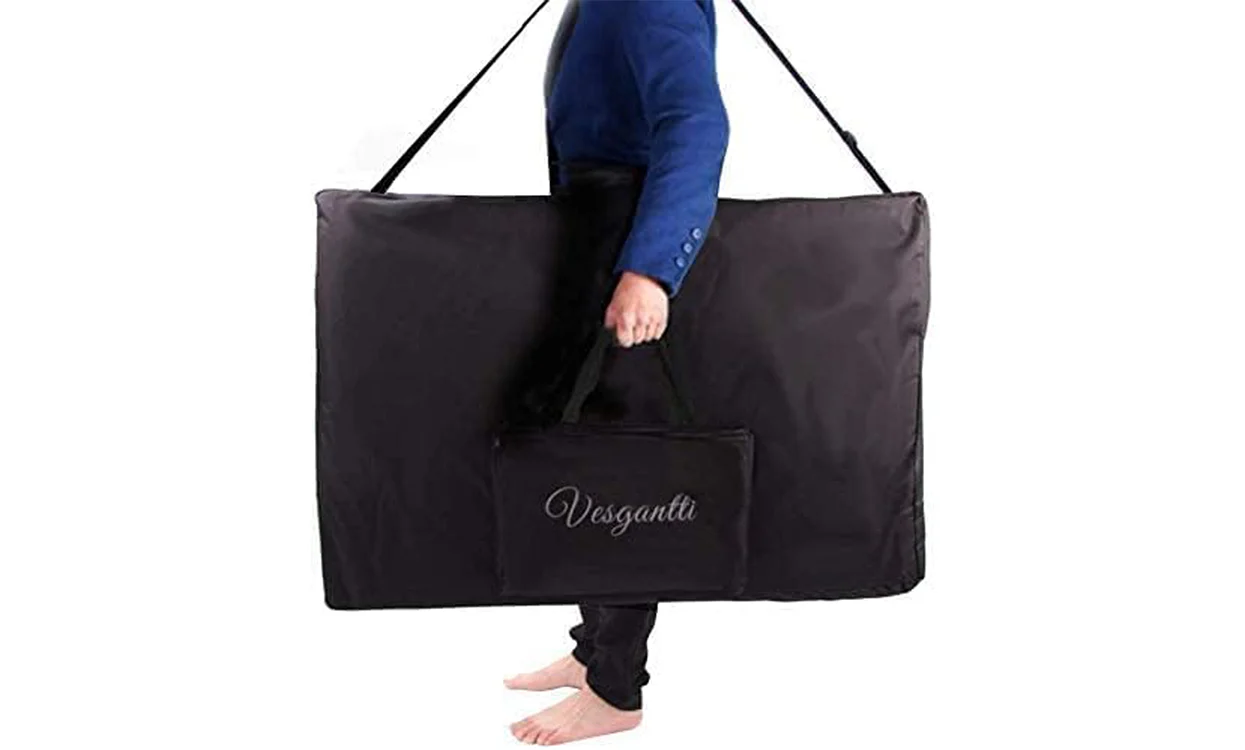 Vesgantti Portable Massage Bed Table - 3-Section Aluminium Foldable Beauty Couch for Reiki Therapy Treatment Salon Healing - Metal Headrest Support/with Carry Bag - Image 7