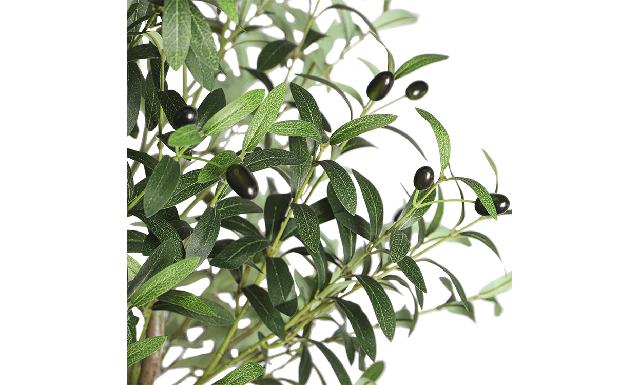 YOLEO Artificial Olive Tree Tall Faux Silk Olive Plant Lifelike Fake Tree for Home Office Indoor Decor - Image 4